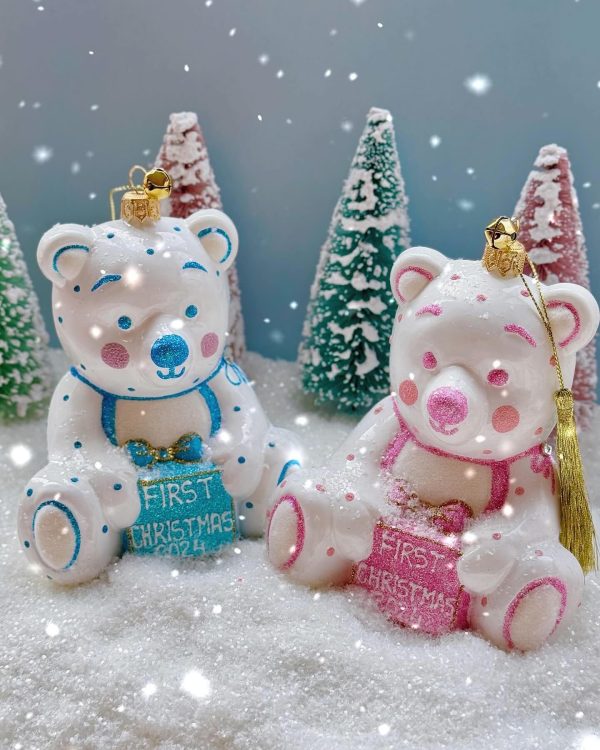 FIRST CHRISTMAS BEAR ORNAMENTS