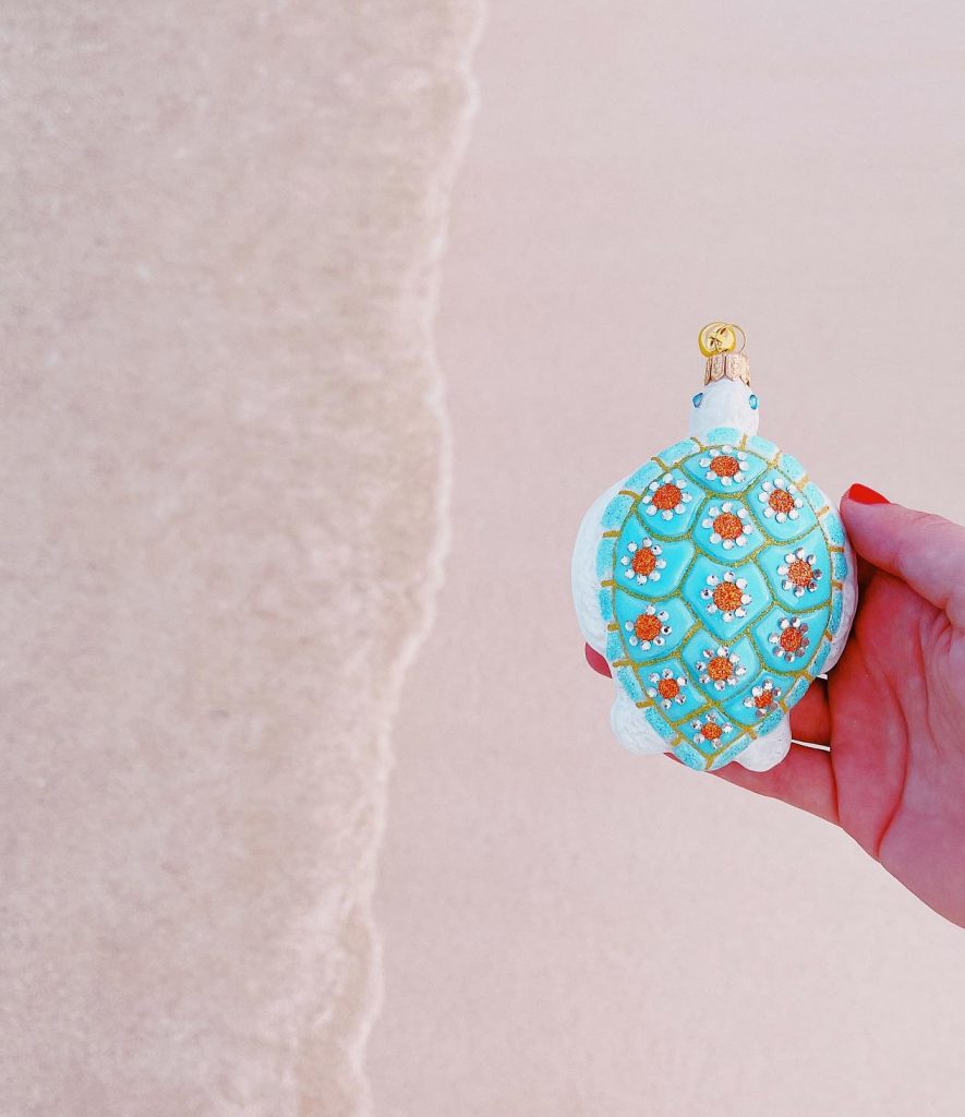 Sea Turtle Coastal Christmas Tree Ornament Decoration