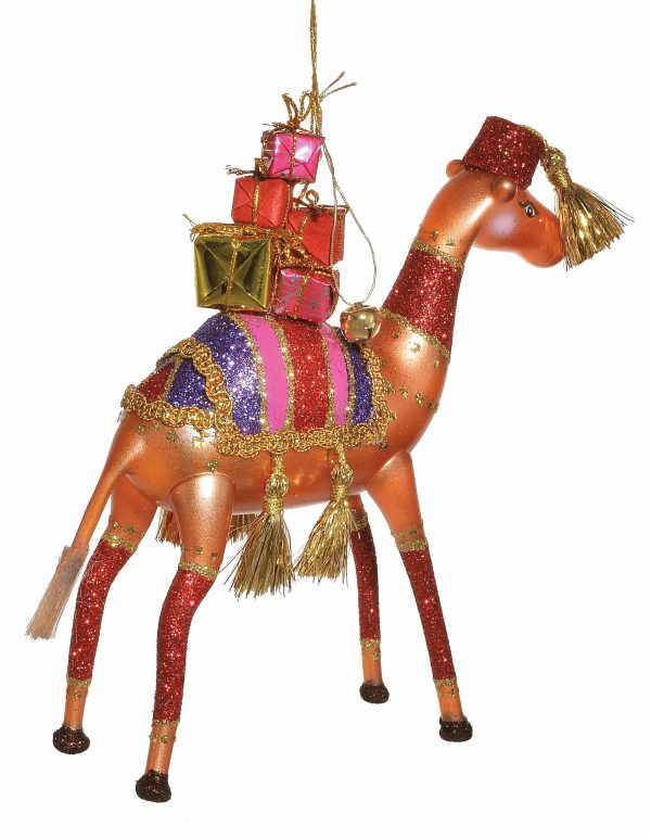 Free Blown Italian Glass Camel Christmas Tree Ornament Decoration
