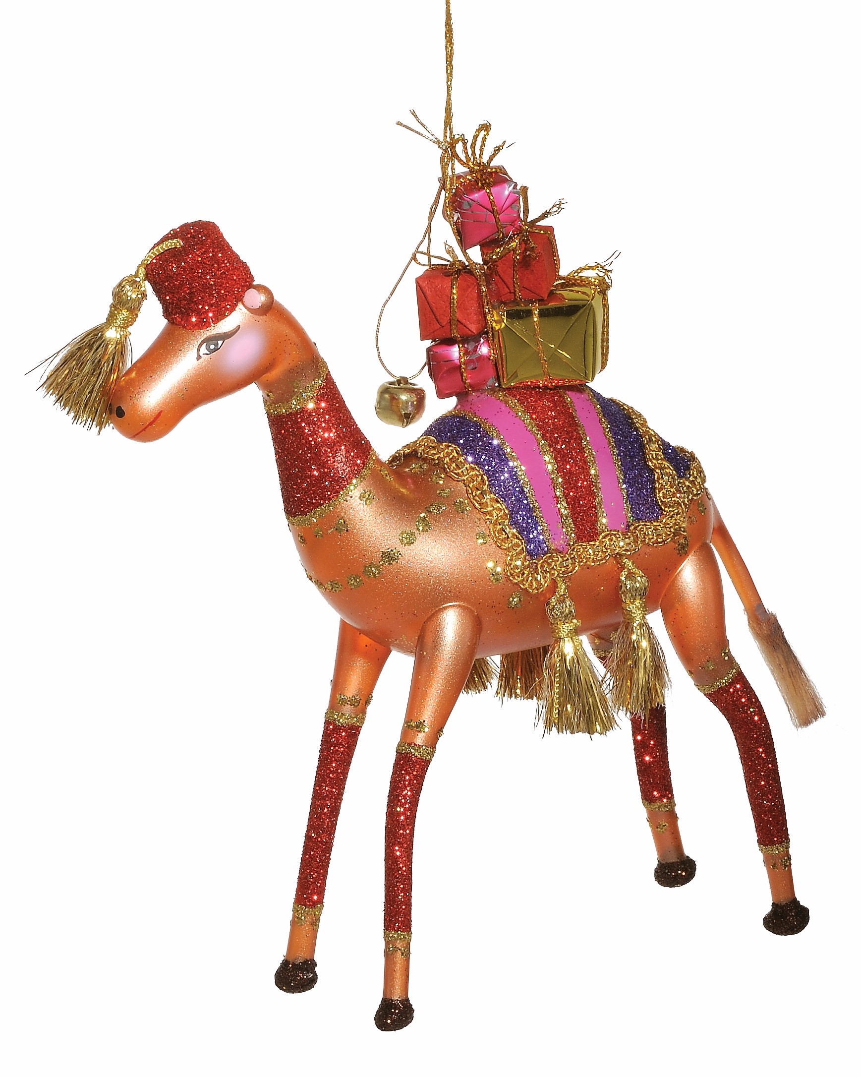 Free Blown Italian Glass Camel Christmas Tree Ornament Decoration