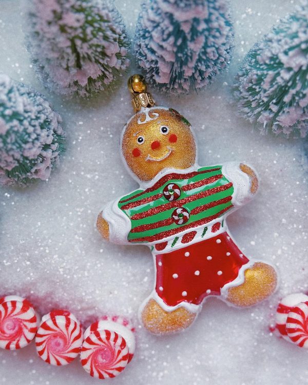 SNAPPY GINGERBREAD BOY CHRISTMAS ORNAMENT