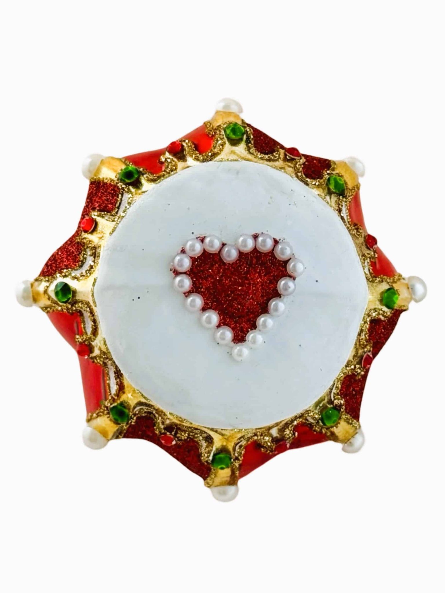 Hand Painted Blown Glass Royal Crown Christmas Tree Ornament Decoration Hand Painted Blown Glass Royal Crown Christmas Tree Ornament Decoration