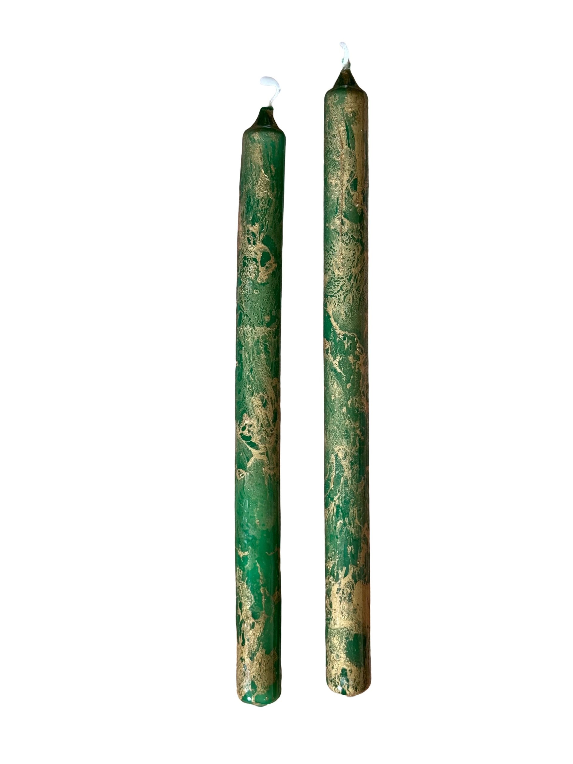 Green Dream Taper Candles